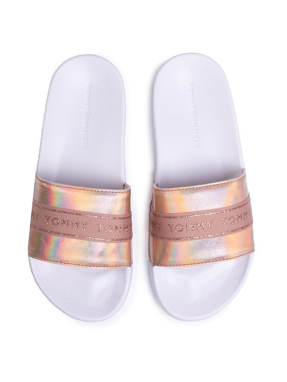Tommy Hilfiger Ciabatte Tommy Hilfiger Glitter Pool Slide FW0FW04811 Rosa