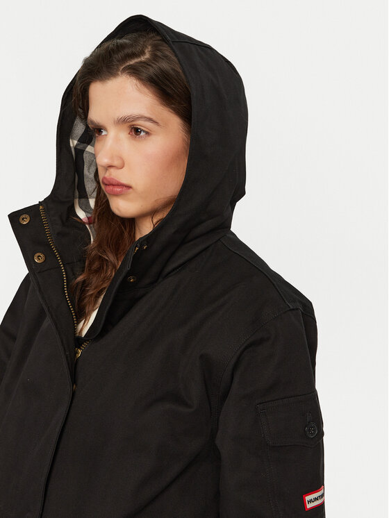 Hunter Hunter Куртка парка Hanley HARW0015242 Чорний Regular Fit