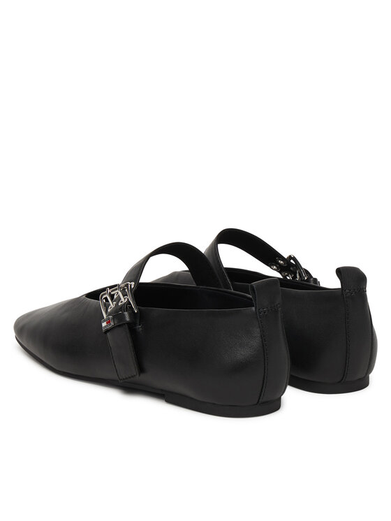 Tommy Jeans Balerīnas Tommy Jeans Tjw Ballerina Buckle EN0EN03019 Melns