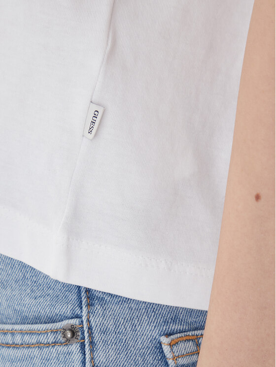 Guess Jeans Guess Jeans Футболка W4YI73 K8HM0 Білий Boxy Fit