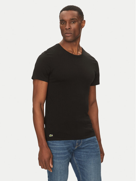 Lacoste Lacoste Комплект футболок TH9007 Чорний Slim Fit
