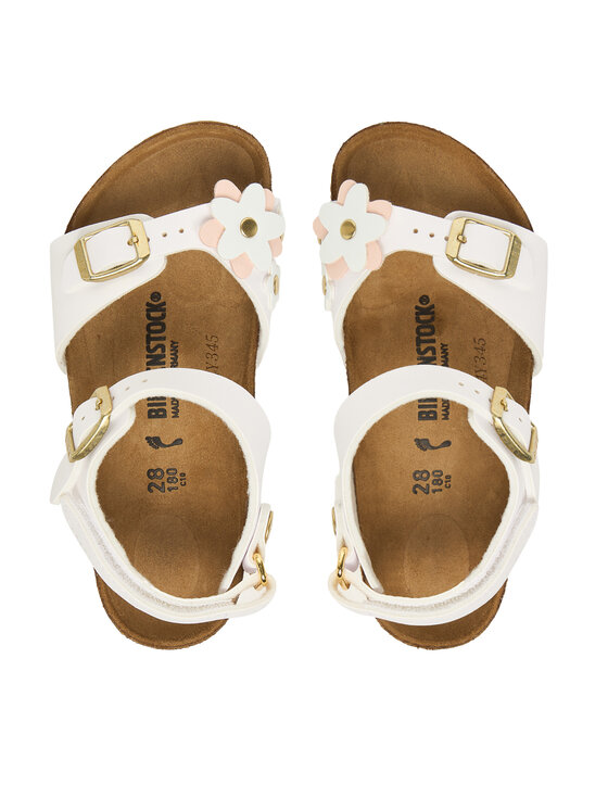 Birkenstock Босоніжки Birkenstock Rio Flowers As Kids 1029561 S Білий