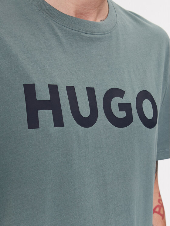 HUGO Hugo T-shirt Dulivio 50467556 Verde Regular Fit