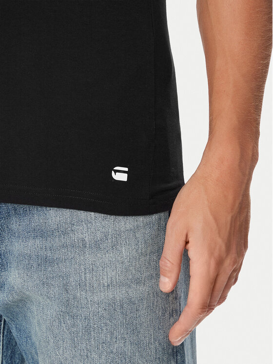 G-STAR G-STAR Conjunto de camisetas de tirantes D30333 10 Negro Regular Fit