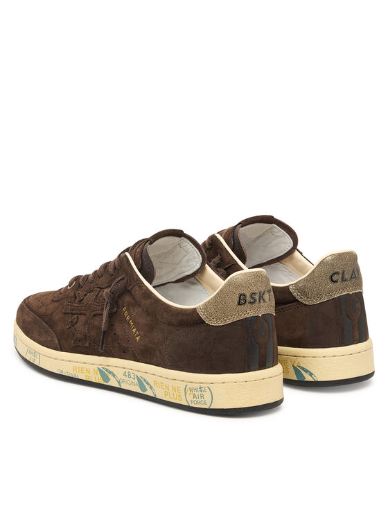 Premiata Sneakersy Premiata Bsktclay Bskt Var 8446 Tmavo hnedá