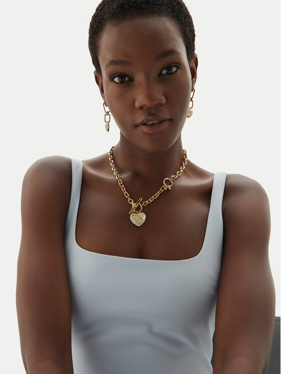 Guess Náhrdelník Guess JUBN04 494JW Zlatá