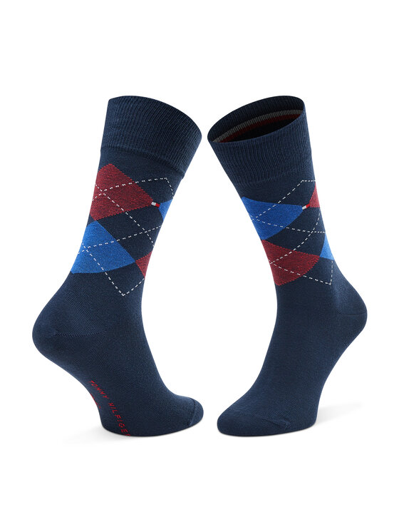 Tommy Hilfiger Dlouhé ponožky Tommy Hilfiger 100001495 Tmavomodrá