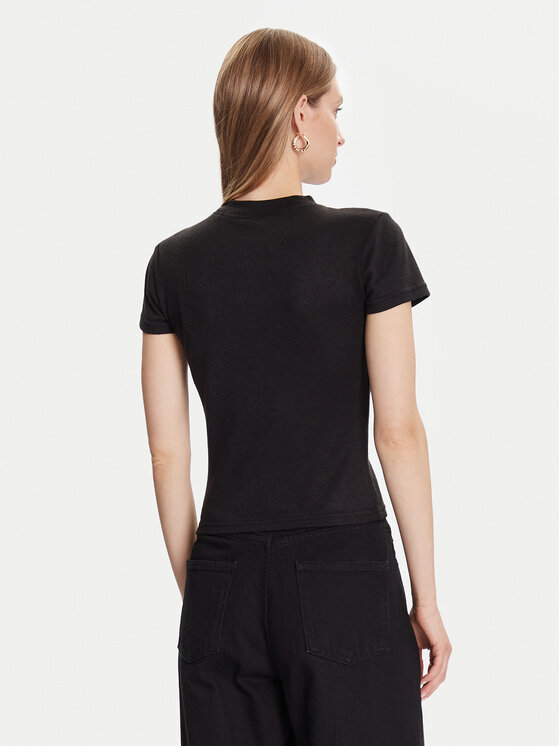 Guess Guess Футболка W5BP07 KCGM2 Чорний Slim Fit