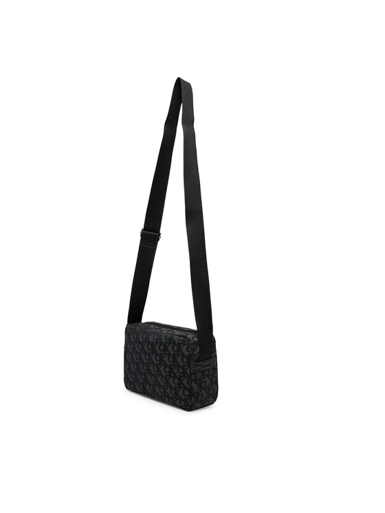 Calvin Klein Taška cez rameno Calvin Klein Unstructured Monogram Camera Bag LV04G3179G Čierna