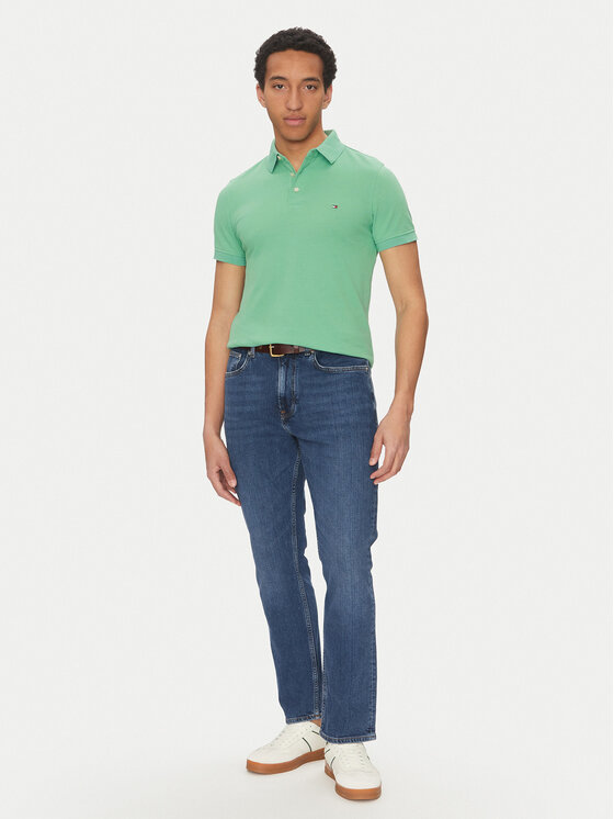 Tommy Hilfiger Tommy Hilfiger Polo 1985 MW0MW17771 Zelena Slim Fit