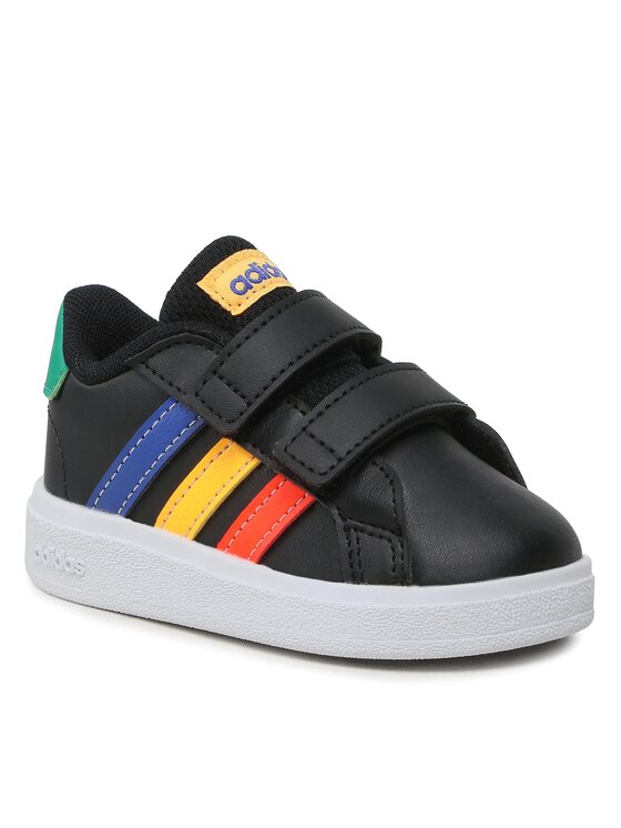 adidas Superge adidas Grand Court Lifestyle Hook and Loop Shoes HP8918 Črna