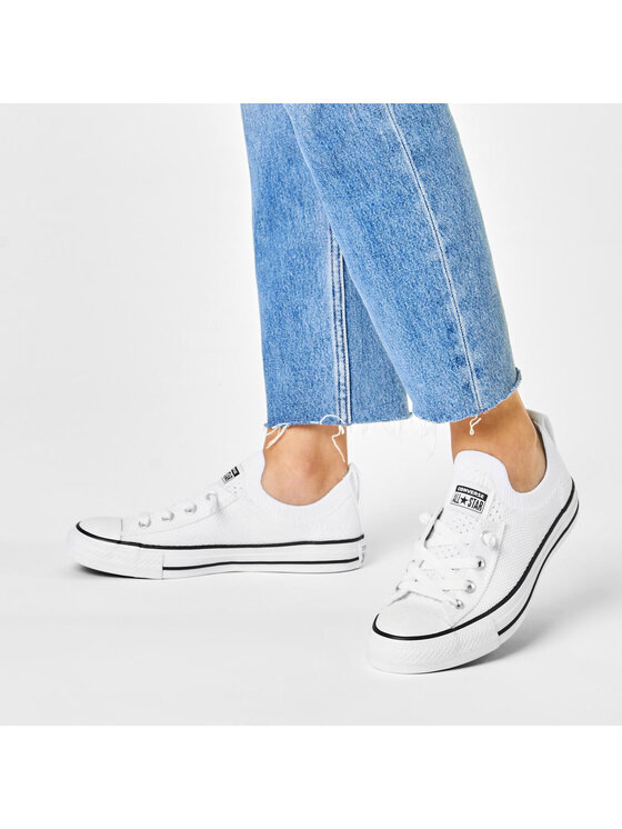 Converse Modne superge Converse Ctas Shoreline Knit Slip 565490C Bela