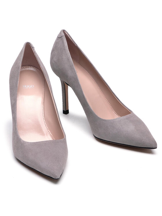 HUGO Туфлі на шпильці HUGO Ines Pump 85-S 50435215 10199283 01 Сірий