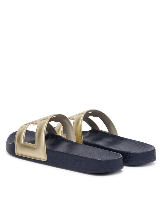 Tommy Hilfiger Şlapi Tommy Hilfiger Th Pool Slide FW0FW09613 Auriu