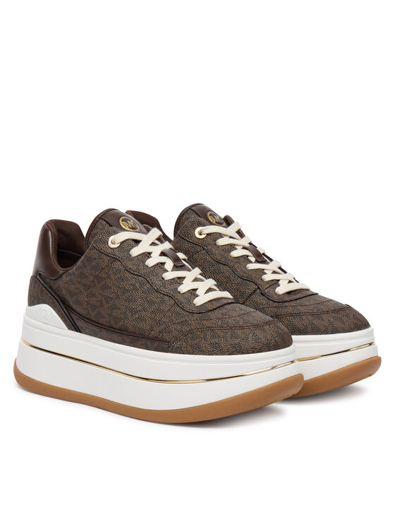 MICHAEL Michael Kors Снікерcи MICHAEL Michael Kors Hayes 43S5HYFS2B Коричневий