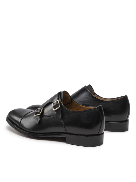 Lord Premium Poltopánky Lord Premium Double Monks 5502 Čierna