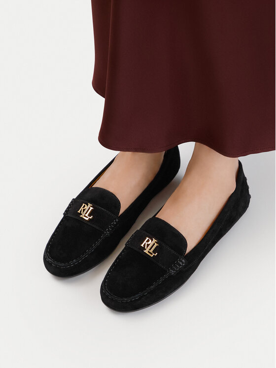 LAUREN RALPH LAUREN Mokasíny Lauren Ralph Lauren 802821629018 Černá