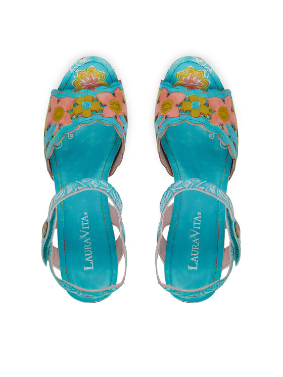 Laura Vita Босоніжки Laura Vita Framboiseo 34 Бірюзовий