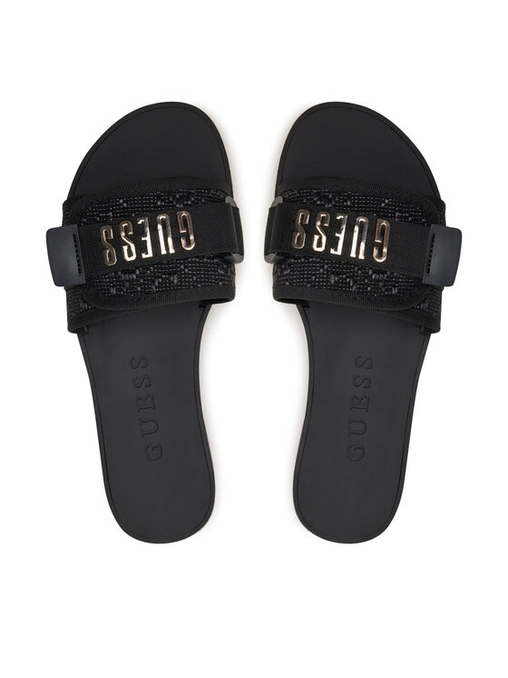 Guess Шльопанці Guess Elyze3 FLGEL3 ELE19 Чорний