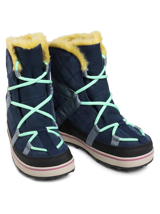 Sorel Stivali da neve Sorel Glacy Explorer Shortie NL2079 Blu scuro
