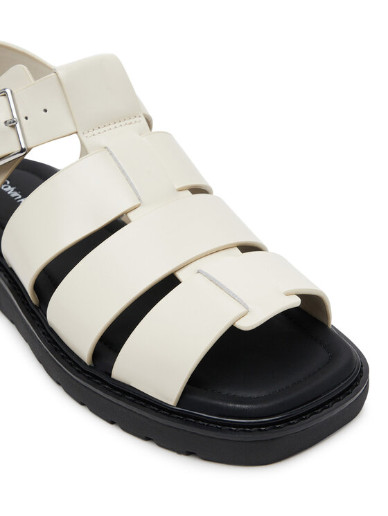 Calvin Klein Jeans Сандали Calvin Klein Jeans Sq Molded Sdl Fisherman Mg Wn YW0YW01700 Екрю