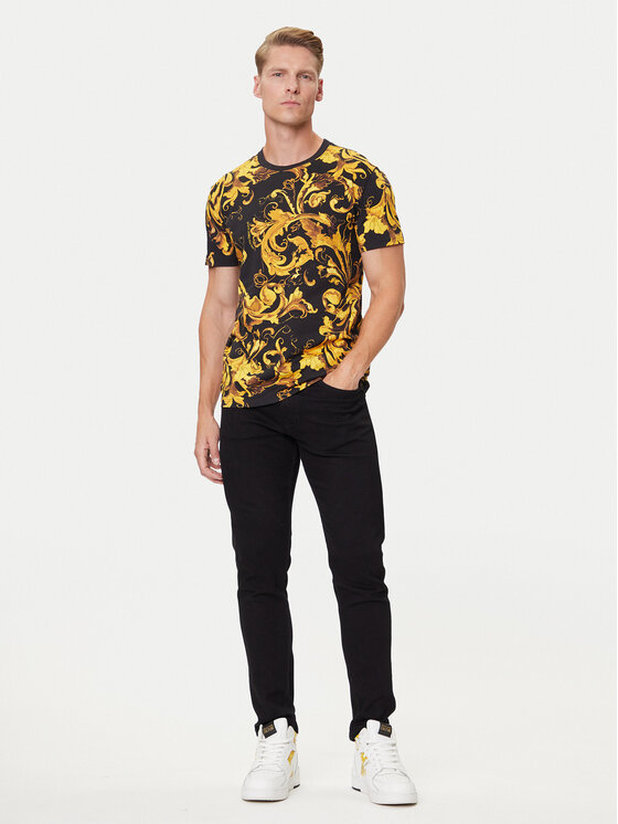 Versace Jeans Couture Versace Jeans Couture Camiseta 79GAH6S0 JS515 Negro Regular Fit