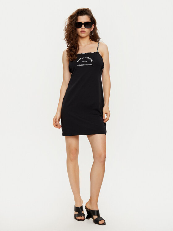 KARL LAGERFELD KARL LAGERFELD Νυχτικό A1W46081 Μαύρο Regular Fit