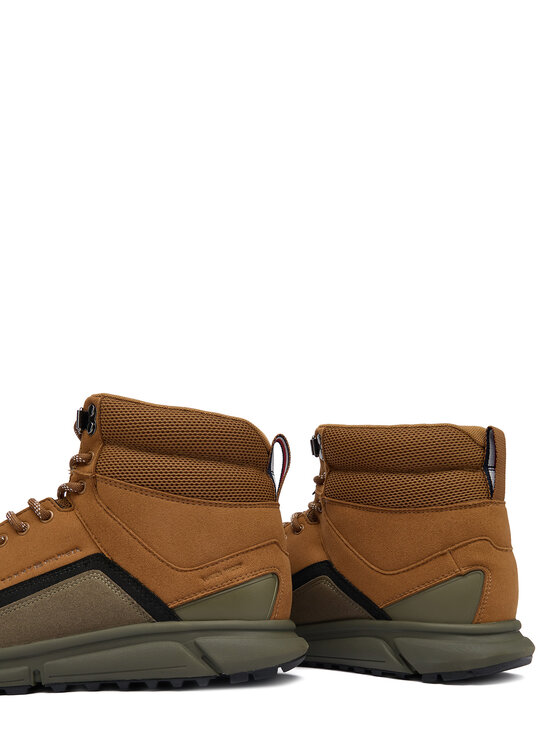 Tommy Hilfiger Trzewiki Tommy Hilfiger Outdoor Runner Hi Wpm FM0FM05575 Brązowy