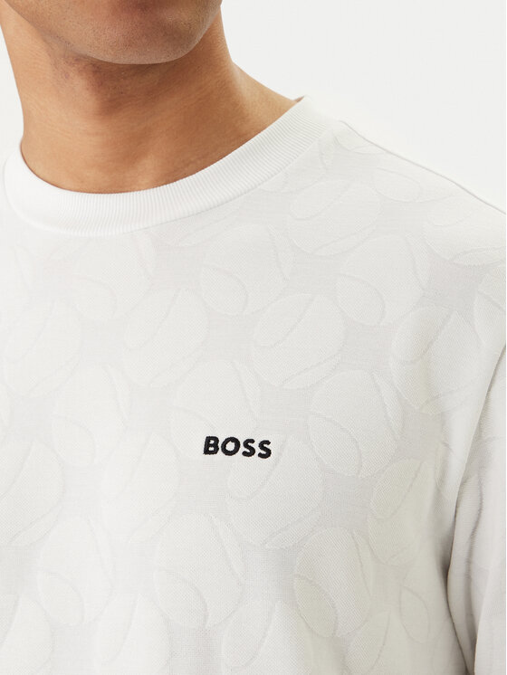 BOSS BOSS Camiseta Member 50558867 Blanco Relaxed Fit