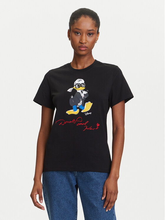 KARL LAGERFELD KARL LAGERFELD T-shirt A3W17090 Nero Regular Fit