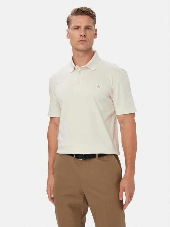 BOSS BOSS Polo C-Parris 01 50555829 Crema Regular Fit