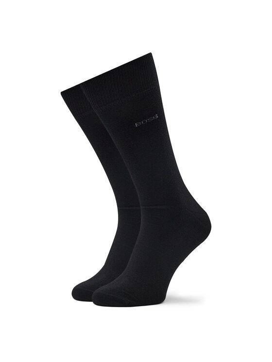 BOSS Довгі шкарпетки BOSS 5P Rs Uni Color Cc 50478221 Чорний