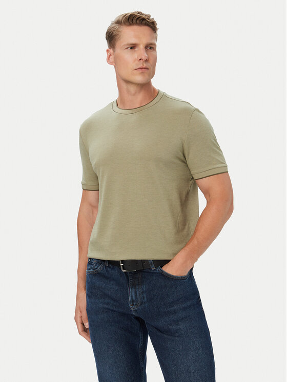 BOSS BOSS Camiseta H-Thompson 81 50565742 Caqui Regular Fit