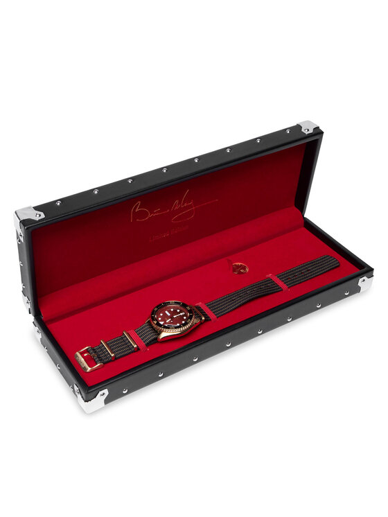 Seiko Hodinky Seiko Brian May Limited Edition "Red Special II" 5 Sports SRPH80K1 Hnedá