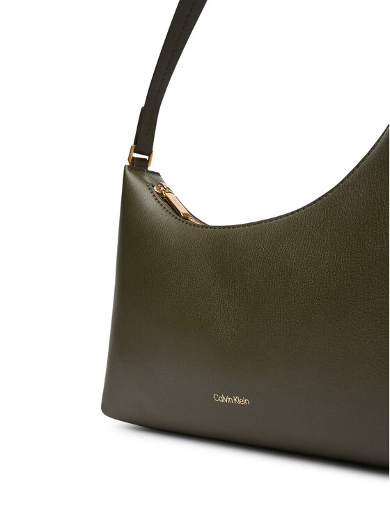 Calvin Klein Táska Calvin Klein Foil Logo Small Shoulder Bag LV04F3890G Sötétzöld