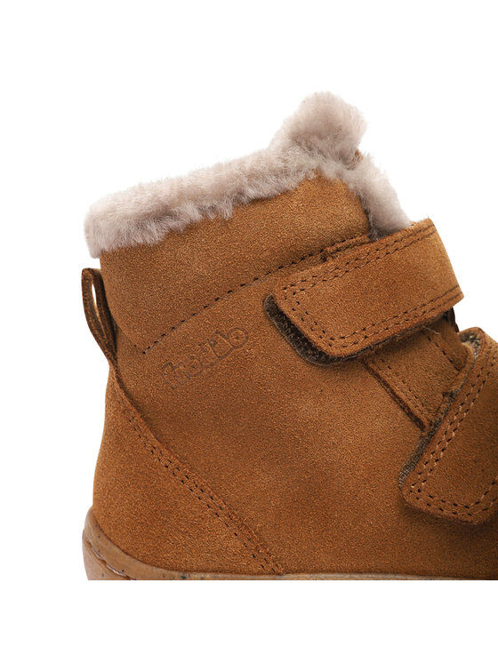 Froddo Čižmy Froddo Minni Suede Velcro G2110126-2 S Hnedá
