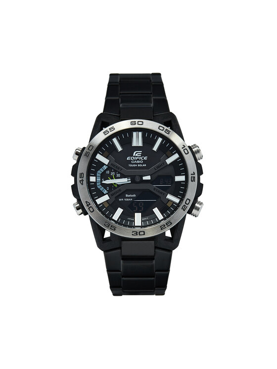 Casio Pulkstenis Casio Ediffice Bluetooth Sospensione Solar ECB-2000DD-1AEF Melns
