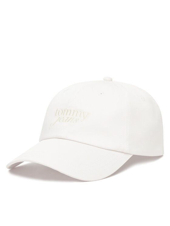 Tommy Jeans Kepurė su snapeliu Tommy Jeans Script AW0AW17815 Balta