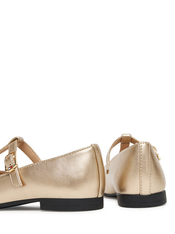 Tommy Hilfiger Baleriny Tommy Hilfiger T3A3-34001-1372 S Złoty