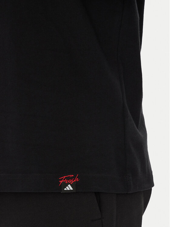 adidas adidas Majica Mini Pizza Graphic JM6483 Črna Regular Fit