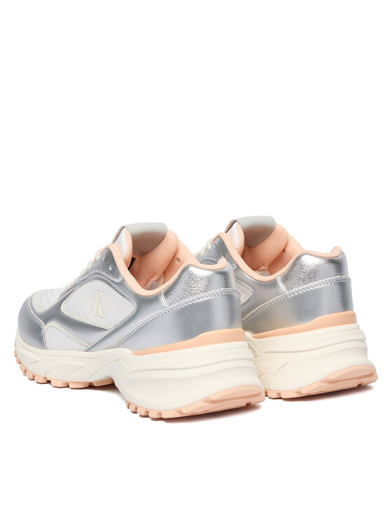 Calvin Klein Laisvalaikio batai Calvin Klein Hike Runner Lace Up Mesh Mix Met YW0YW02063 Spalvota