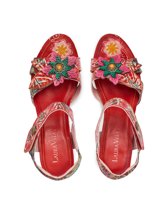 Laura Vita Босоніжки Laura Vita Framboiseo 33 Червоний