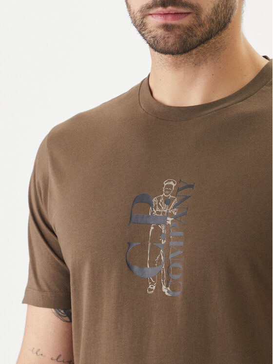 C.P. Company C.P. Company Camiseta 20CMTS084A005100W Verde Regular Fit