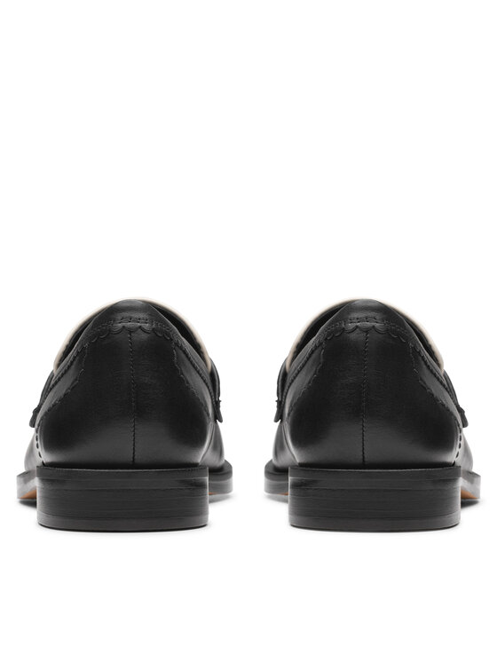 Clarks Mokasíny Clarks Straven Edge 26181270 Čierna