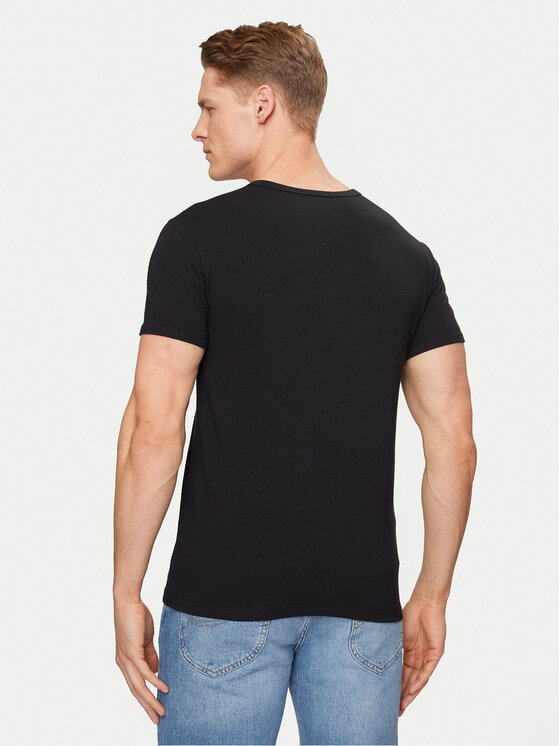 Versace Versace Комплект футболок AU10193 Чорний Slim Fit
