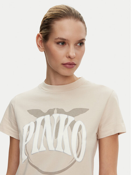 PINKO PINKO Majica Start 101752 A2CT Bež Regular Fit