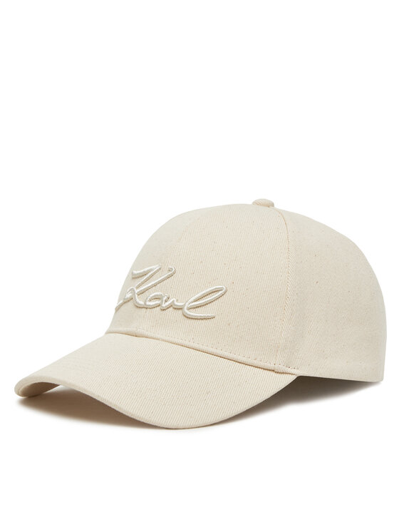 KARL LAGERFELD Czapka z daszkiem KARL LAGERFELD A1W33069 Écru