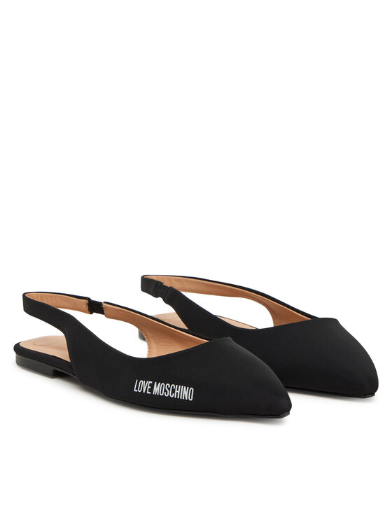LOVE MOSCHINO Baleríny LOVE MOSCHINO JA11021G1NIM000036 Čierna