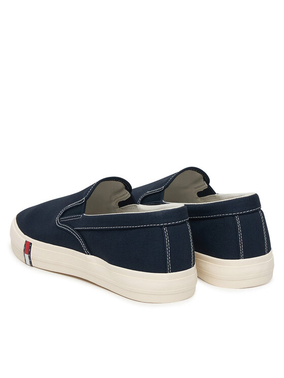 Tommy Jeans Tenisówki Tommy Jeans Archive Vulc. Y2K Slip On EM0EM01675 Granatowy