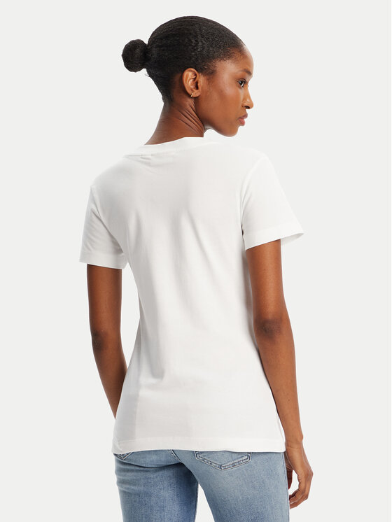 Calvin Klein Jeans Calvin Klein Jeans Póló Monologo J20J223563 Fehér Slim Fit